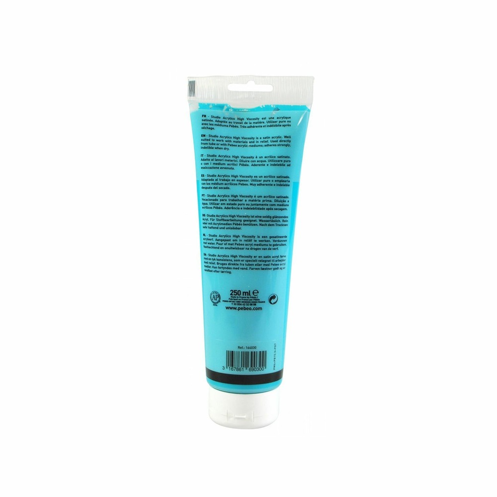 Peinture acrylique opaque - bleu turquoise - 250 ml
