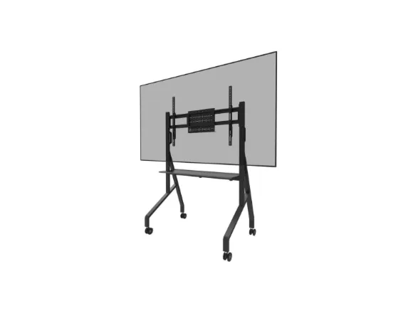 Neomounts FL50-525BL1 - Vogn med hjul - robust - for fladt panel - gulvstander - låsbar - stål - sort - skærmstørrelse: 55