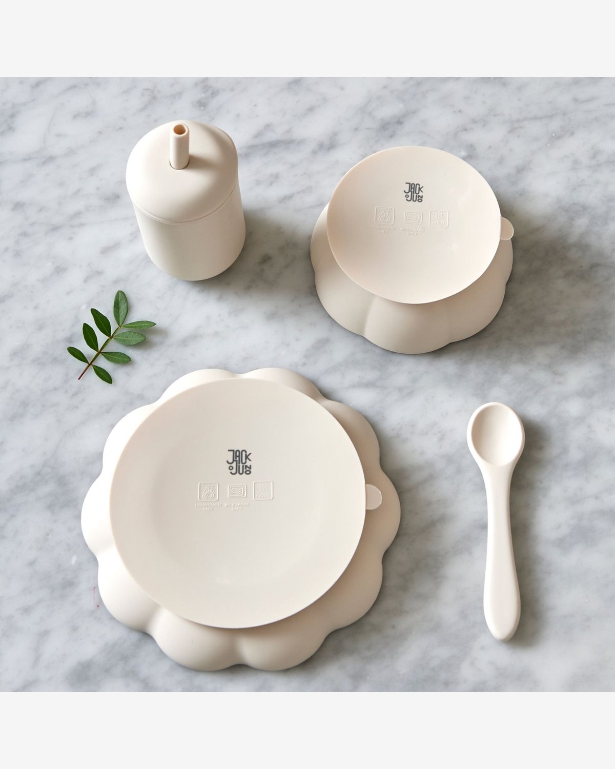 Spisesett Baby 4pk – 100% Silikon | Little Poppy Dining Set