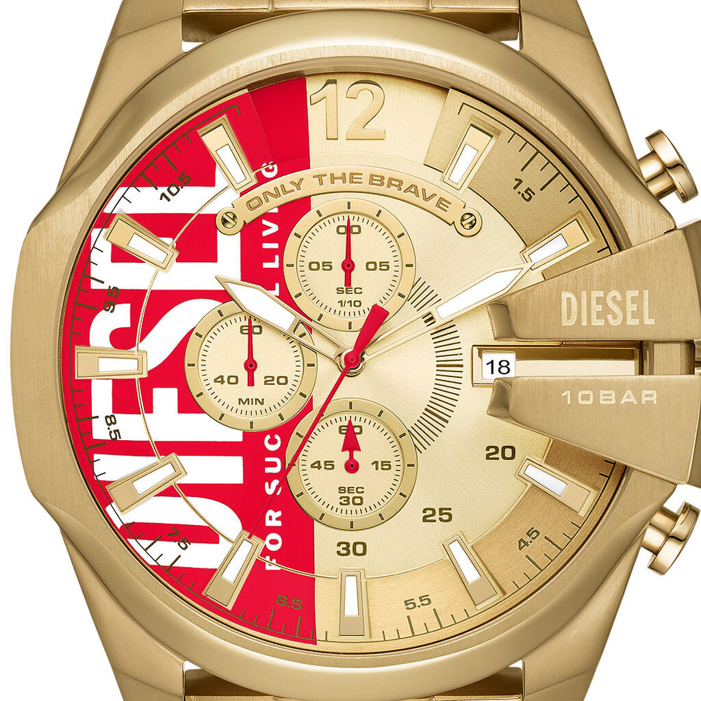 Montre Diesel Mega Chief Doré