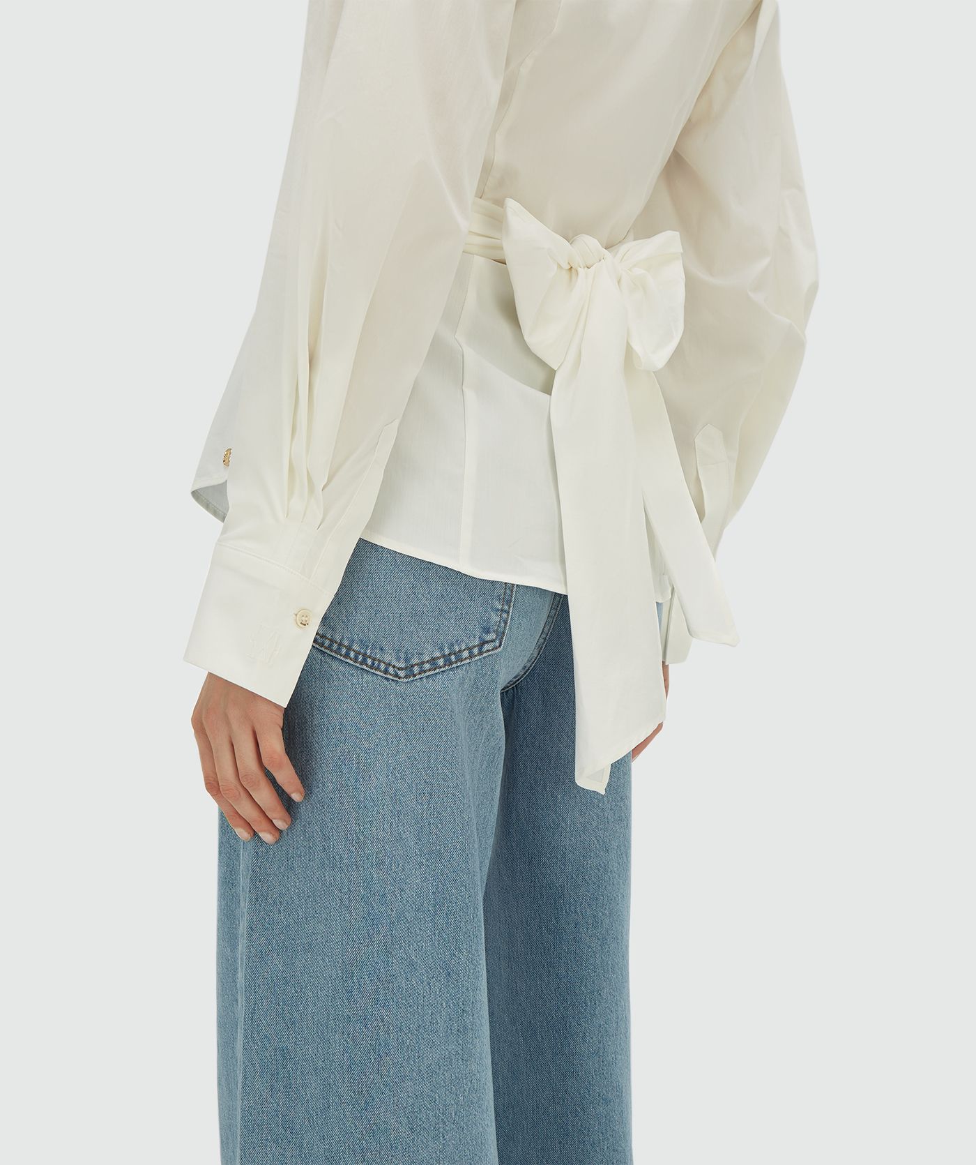 JV-LUANN fitted blouse - off white