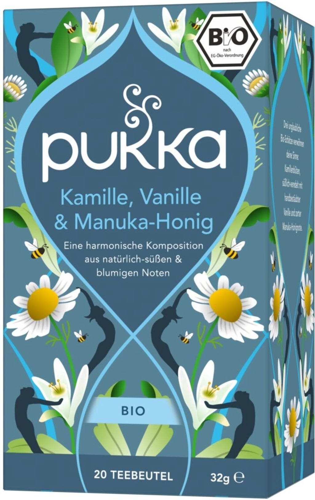 PUKKA  Kamille, Vanille & Manuka-Honig Bio-Kräutertee, 20 Teebeutel (32 g)