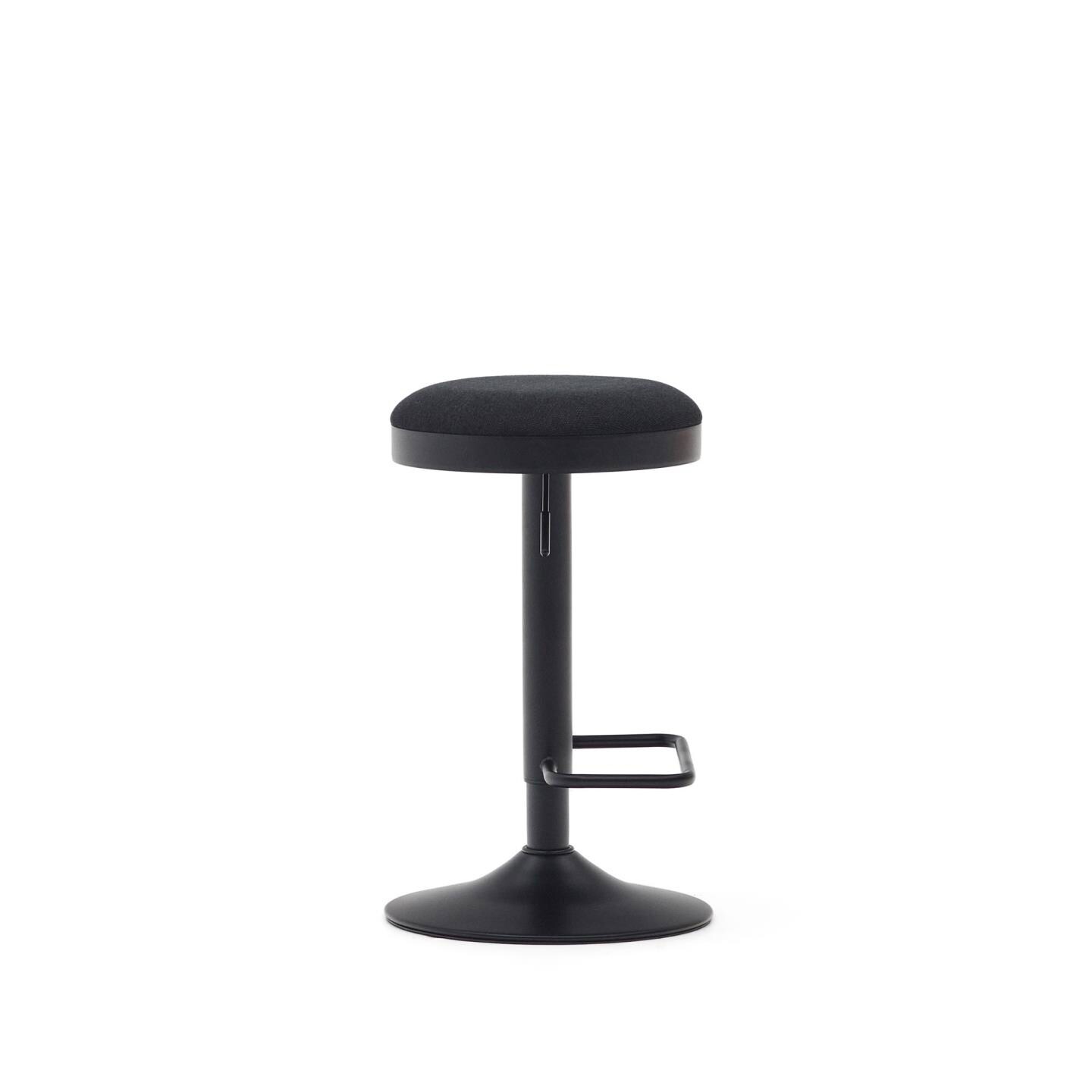 Kave Home Barhocker ZAIB schwarz/mattschwarz