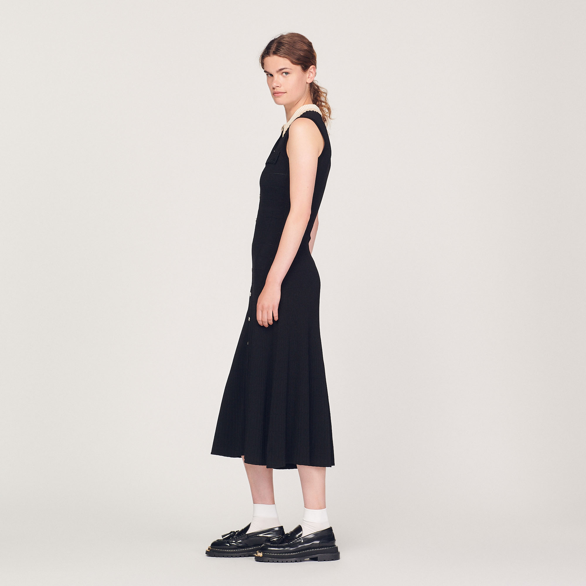 Robe longue sans manches