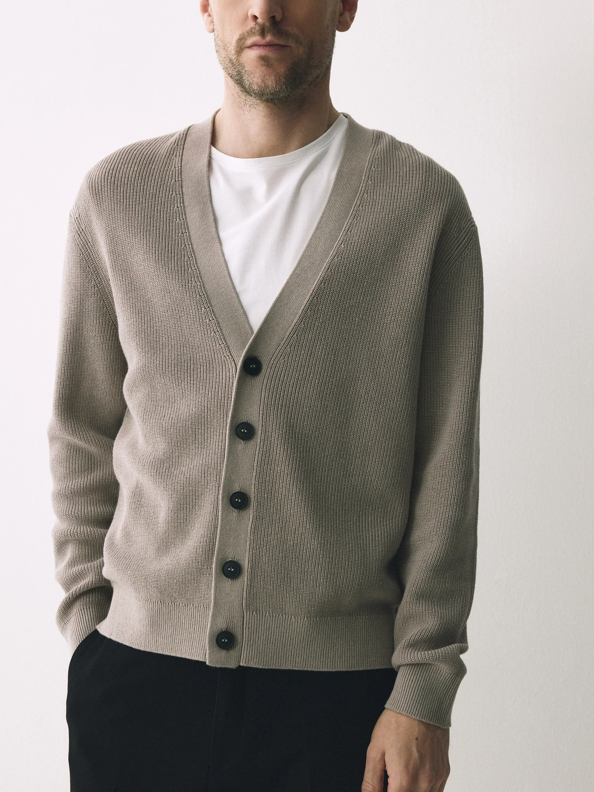 Cardigan mit Leinen