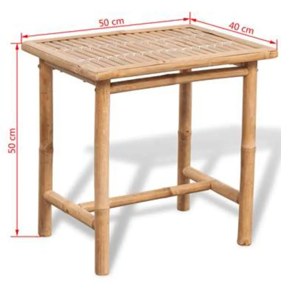 vidaXL - Tuintafel En Stoel - Bruin - Stof