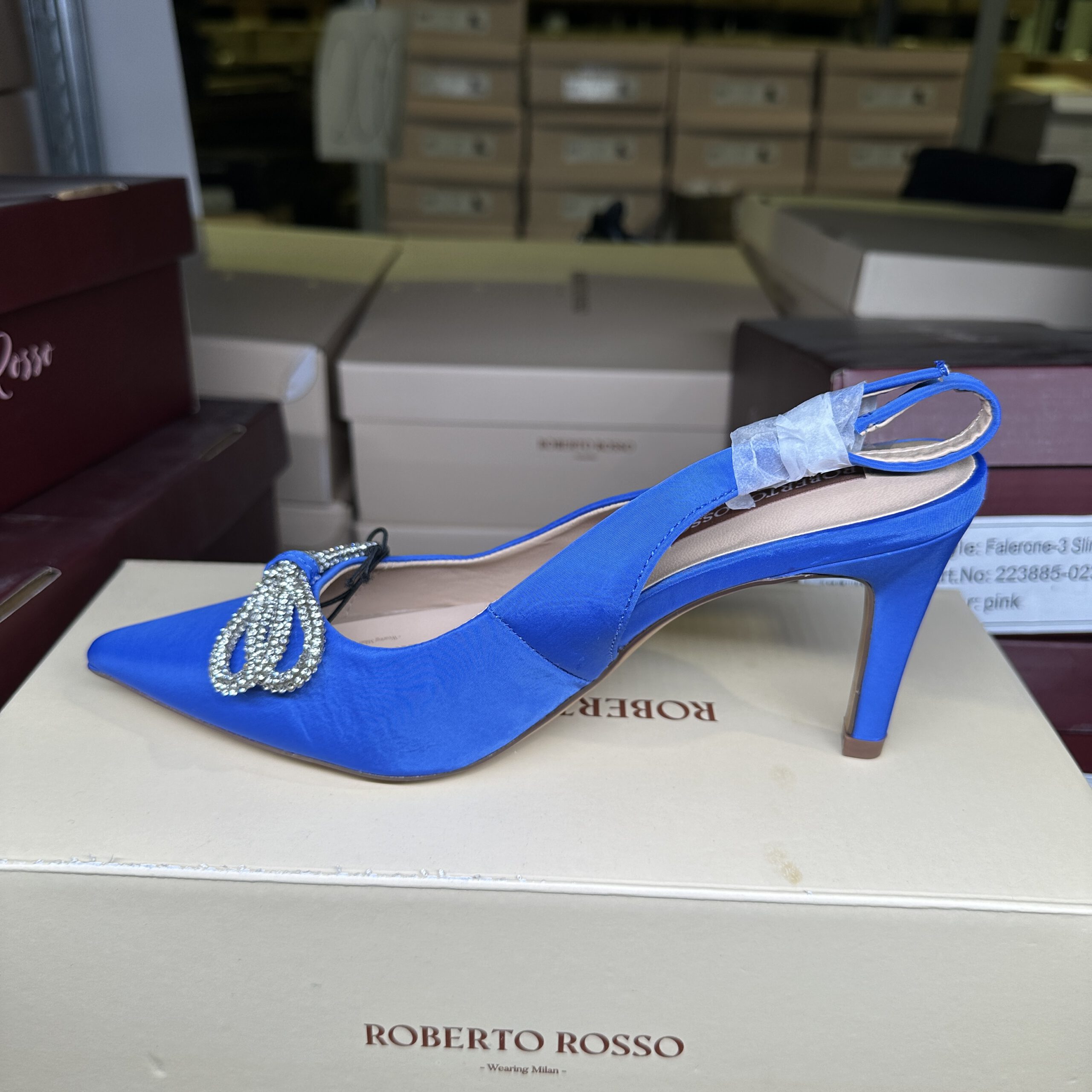 Roberto Rosso - Dester Satin Turquoise Pumps
