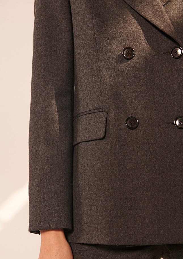 Veste Veneziagrise en flanelle