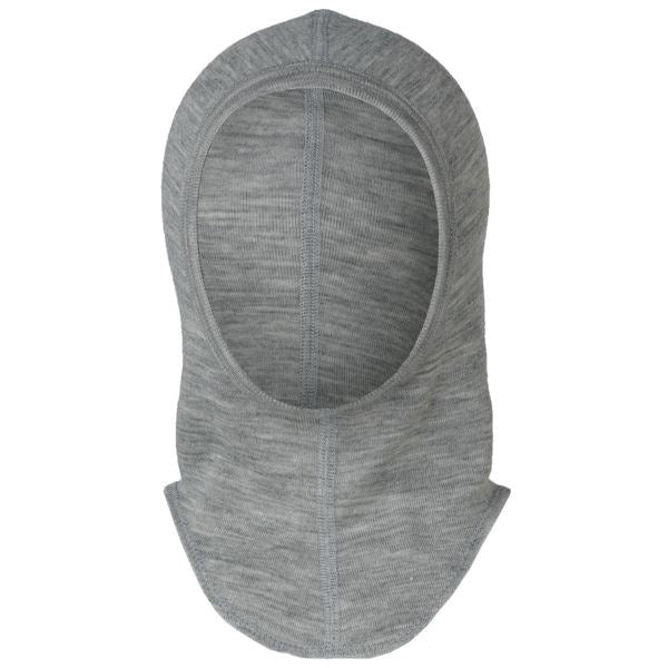 Grey Mélange Baby Balaclava - Engel → Luksusbaby.dk