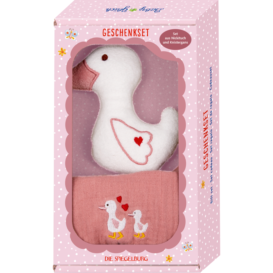 SPIEGELBURG COPPENRATH Geschenkset Gans, rosa - BabyGlück