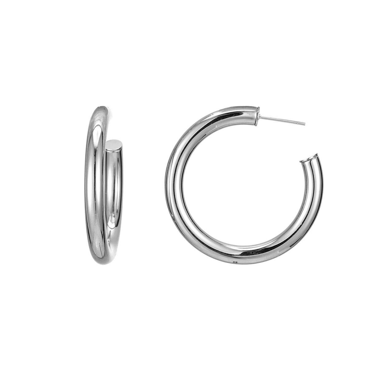 Boucles Créoles rondes acier