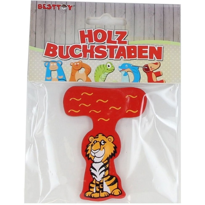 Besttoy - Holzbuchstabe - T - rot