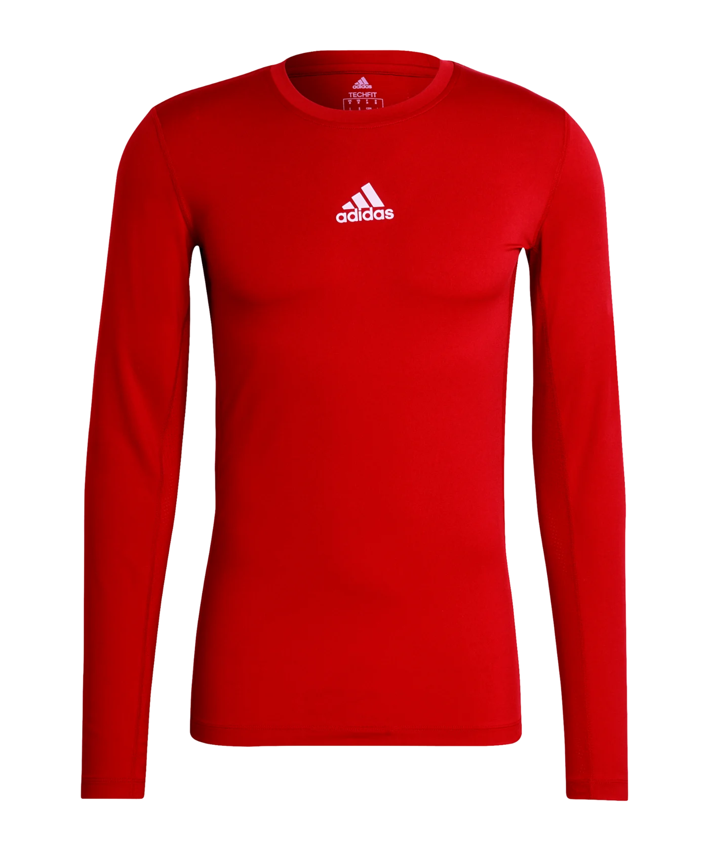 adidas Techfit Shirt langarm Rot