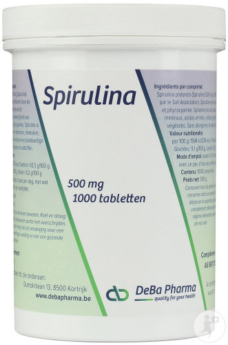 Deba Spirulina 500mg Comprimés 1000