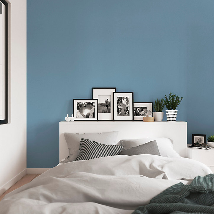 Peinture GoodHome Respiréa bleu Monaco satin 2,5L
