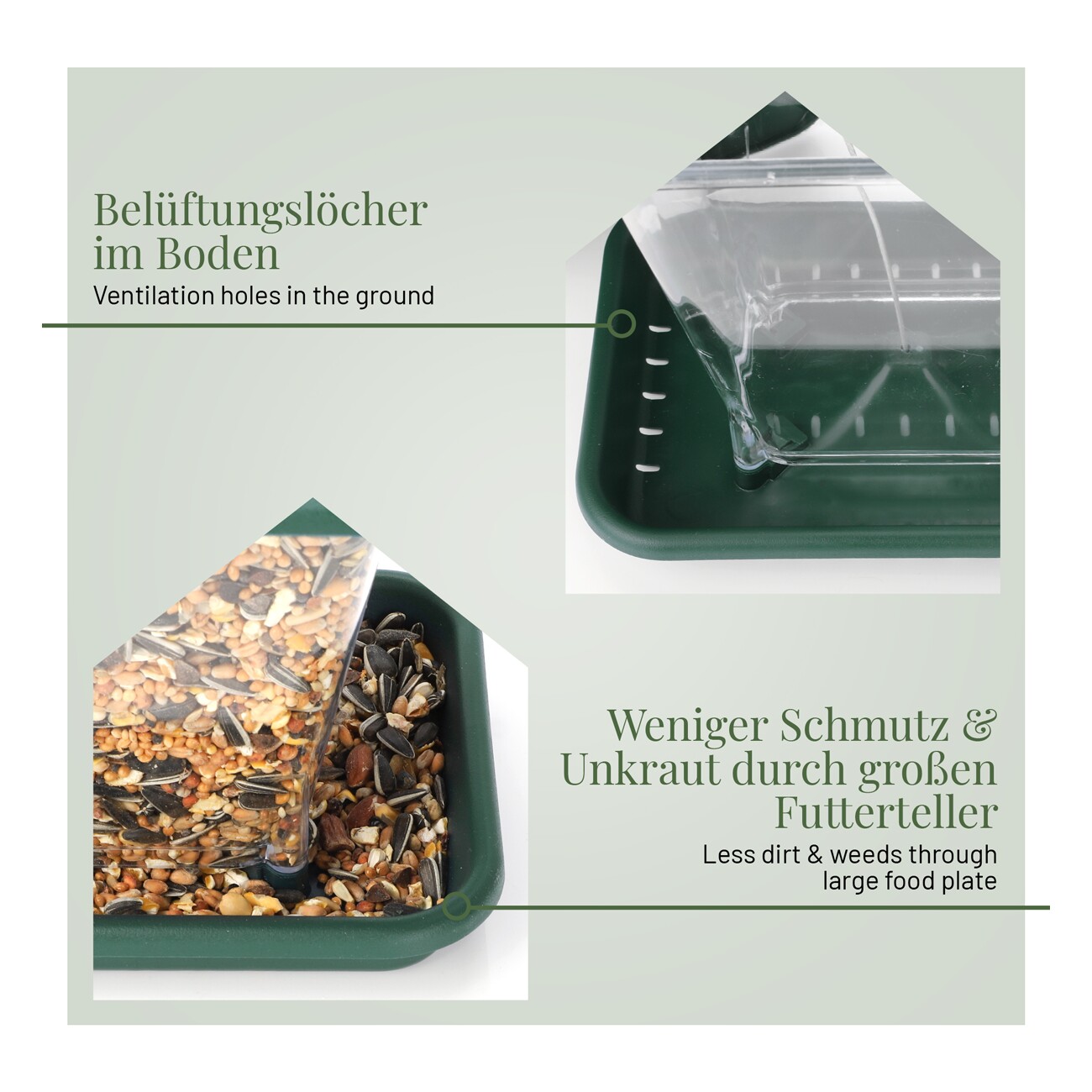 WILDLIFE HOME Vogelfutterspender in Pagodenform