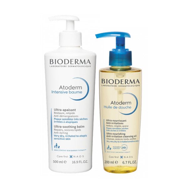 Atoderm Bioderma Intensive Baume 500ml   Óleo Banho 200ml