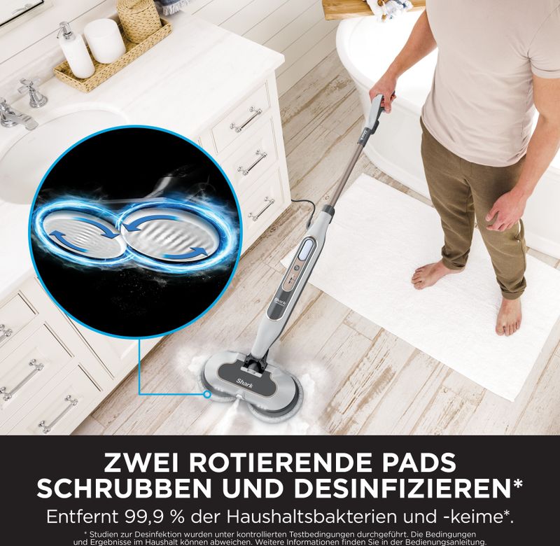 Shark - S8201EU - Stoommop - Zwart - Stoom Blaster Technologie