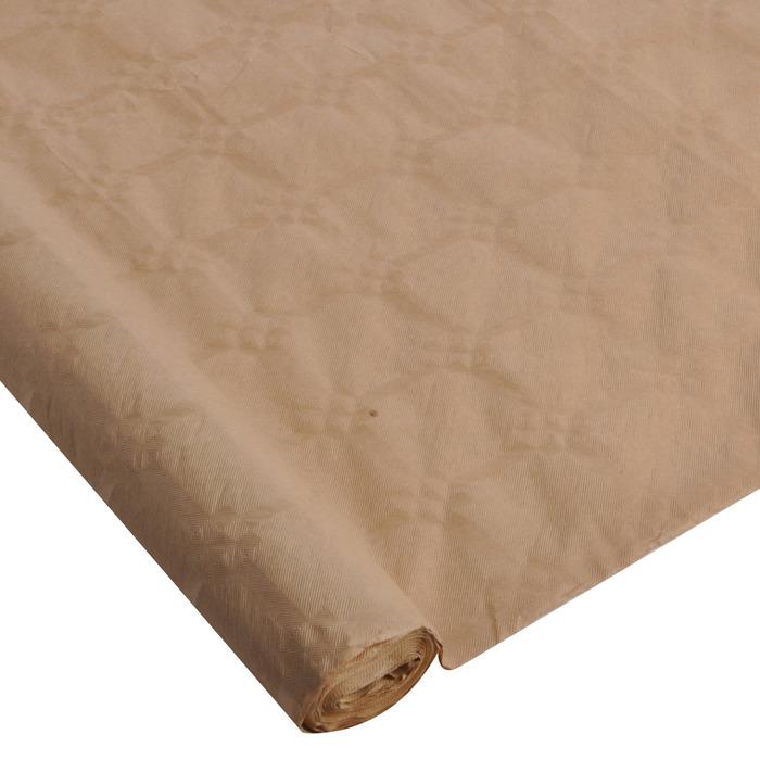 NAPPE KRAFT PAPIER DAMASSE 1.18X5M NATUREL