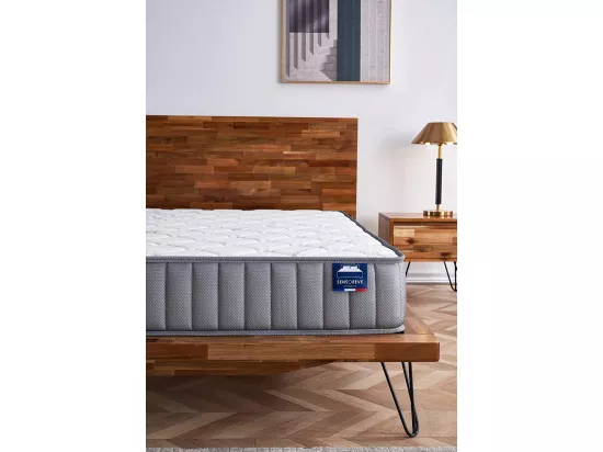 Matelas Sirius 140x190cm - Latex Naturel & Accueil Confort 400g/m2 (Anti-Points de Pression)- Épaisseur 22cm-Soutien Tonique Ferme & Enveloppant-Label sanitized