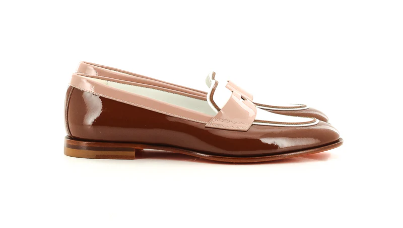 SANTONI - SUM MARLENE 70880 RX BLANC/ROSE/MARRON