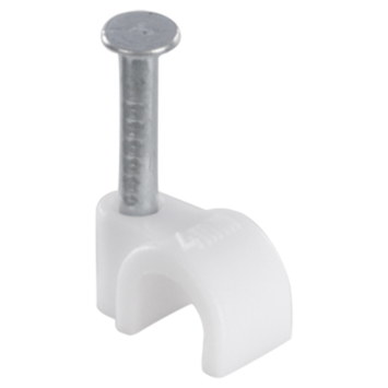 HANDSON kabelclip rond wit 4mm (25 stuks)