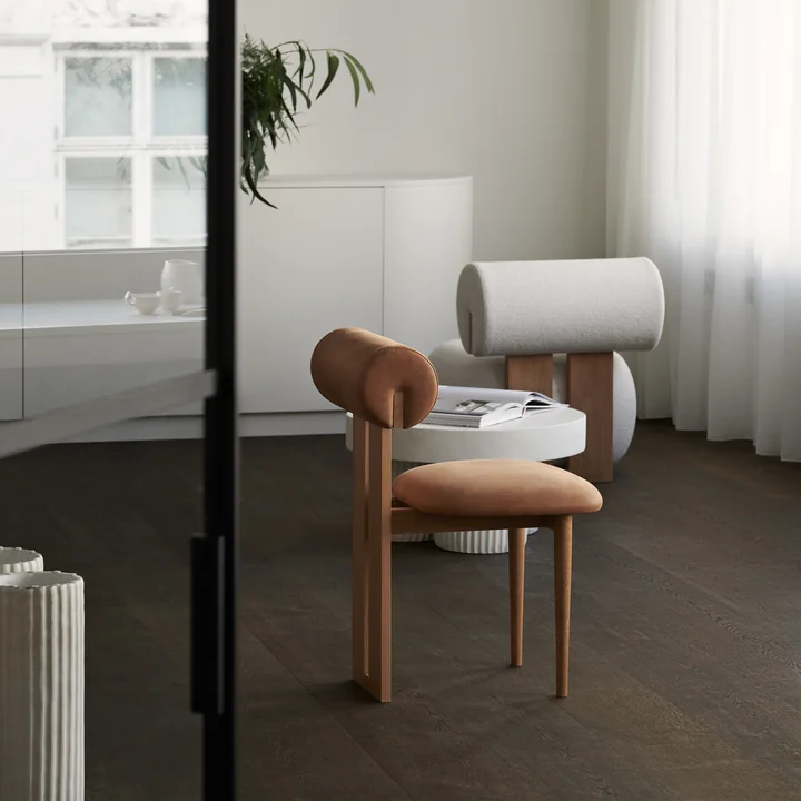 Norr11 - Hippo Lounge Sessel, Eiche natur / Hallingdal 65 - 220