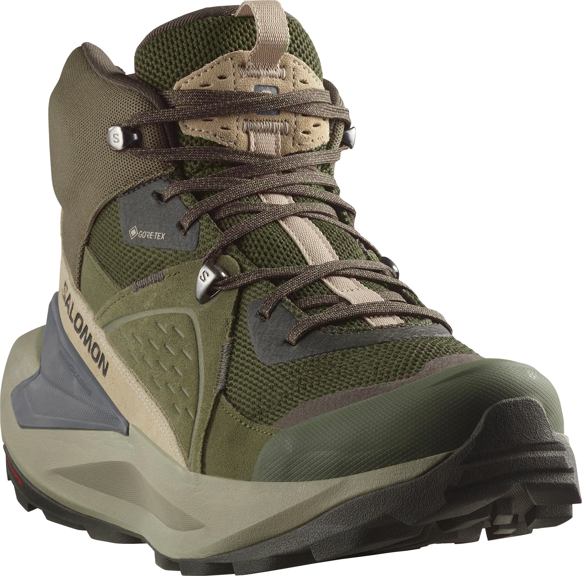 Salomon Men's Elixir Mid GORE-TEX Peat/Vintage Khaki/Castlerock