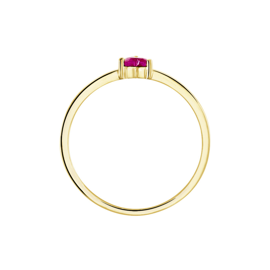 Bague Lissounia Or Jaune Rubis