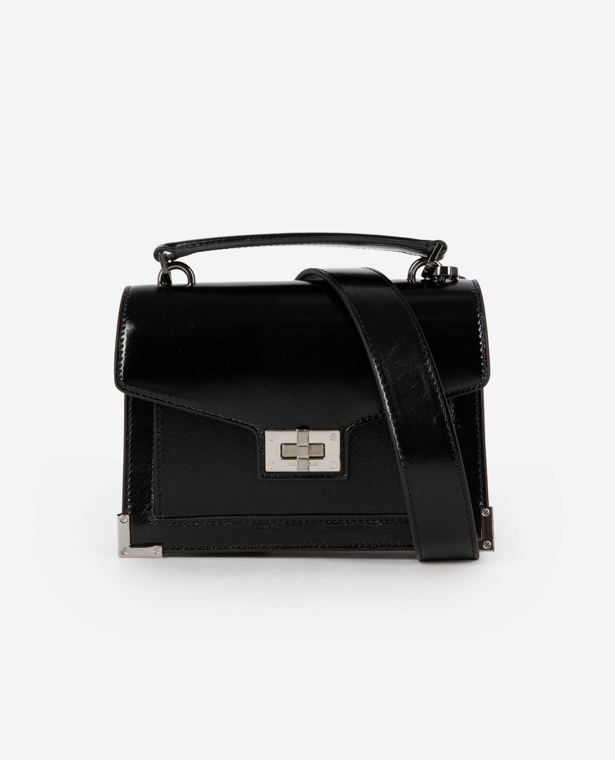 Sac Emily small en cuir noir