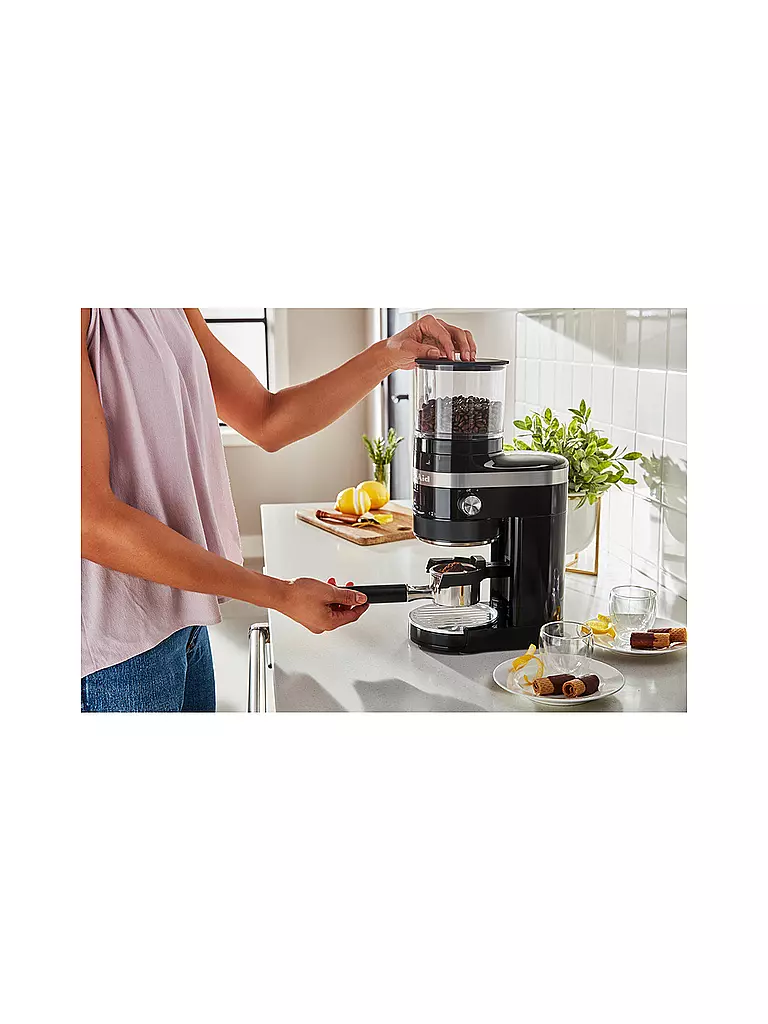 KITCHENAID Kaffeemühle Artisan 5KCG8433EOB Onyx Schwarz schwarz