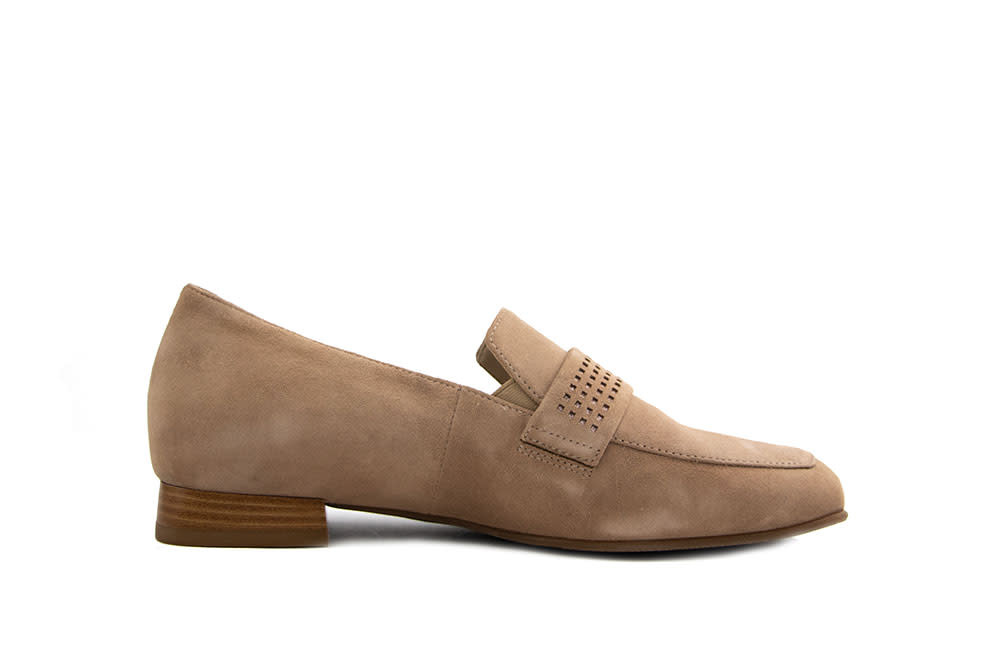 Hassia Loafer Cappuccino Suede Perlato Napoli