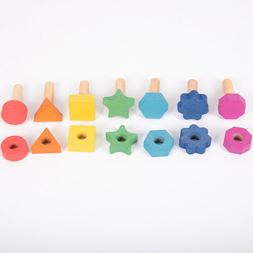 Tickit bouten en moeren regenboog - 14st