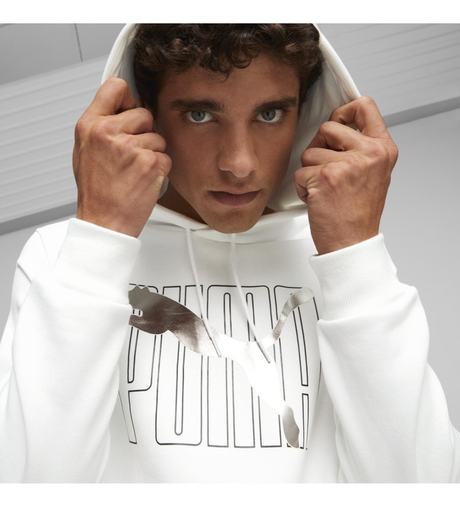 Puma Sudadera Ess+ Logo Lab Holida branco