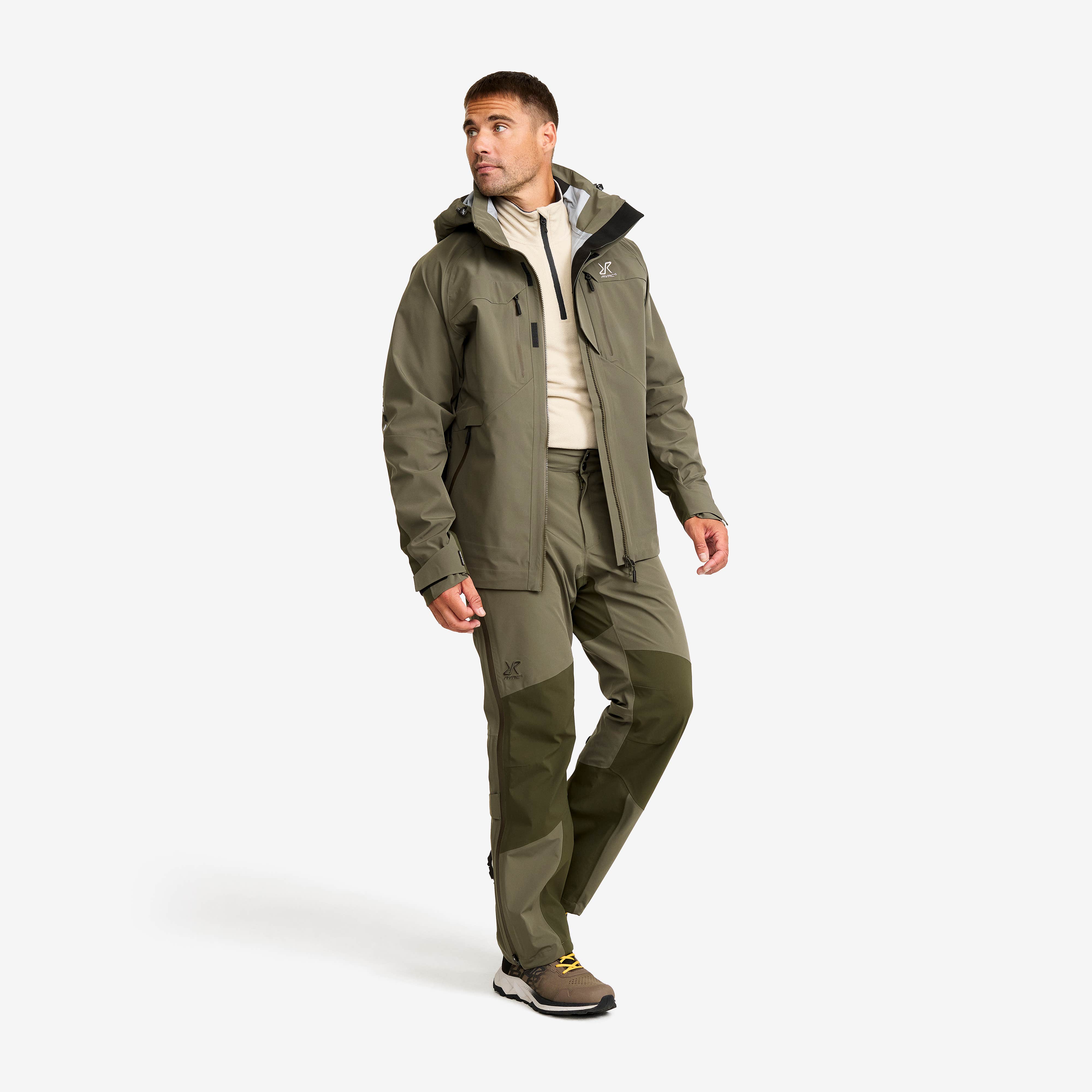 Aries Pro 3L Shell Pants Herre Grape Leaf/Forest Night