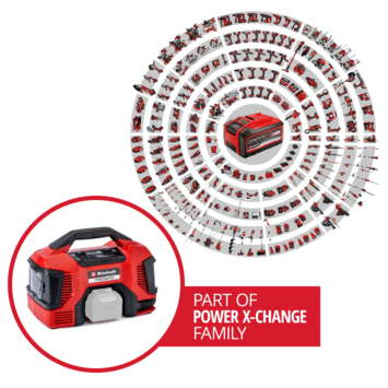 Einhell 18V compressor 6-in-1 Pressito Hybrid (zonder accu)