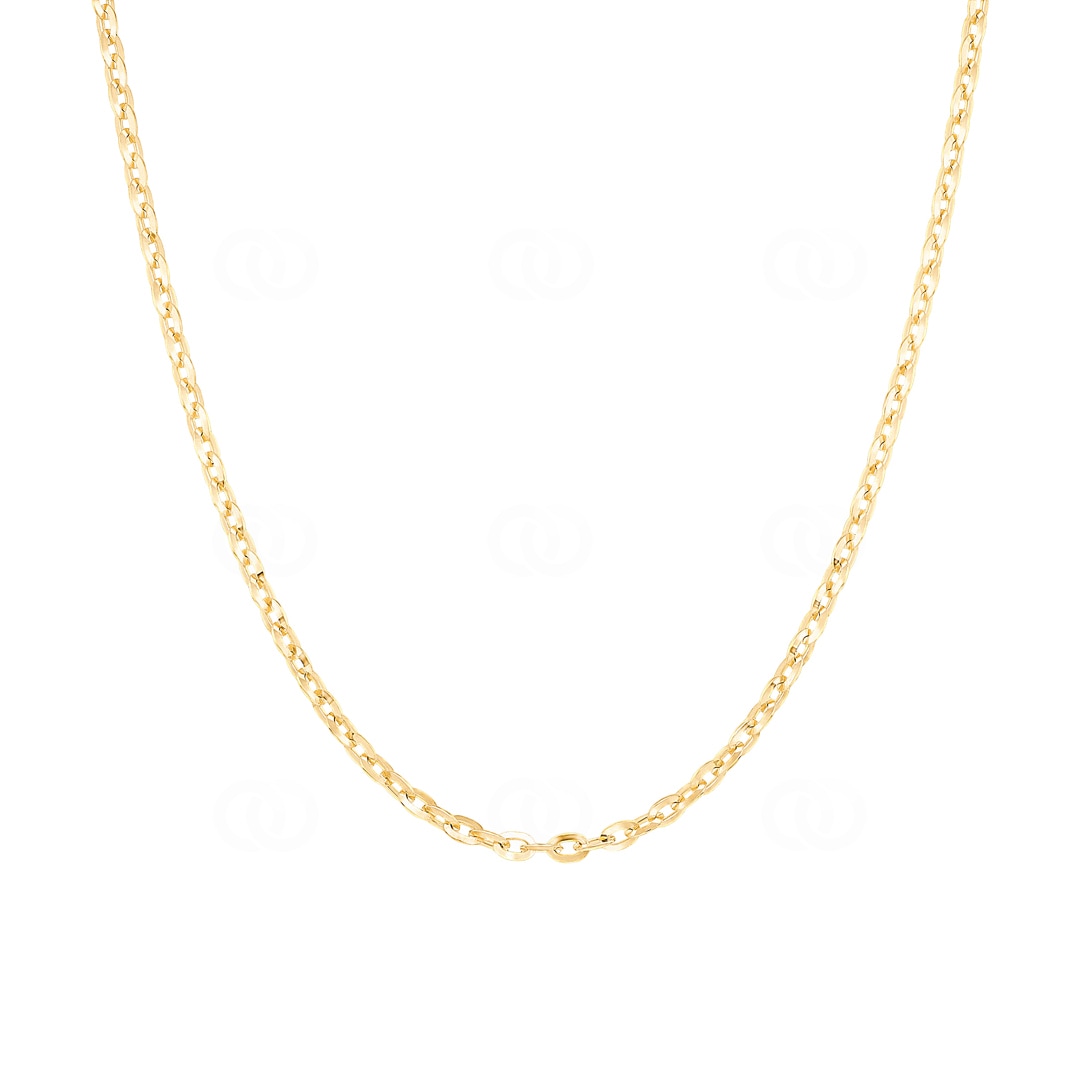 2.8mm Spiegelankerkette 750/18 K Gelbgold