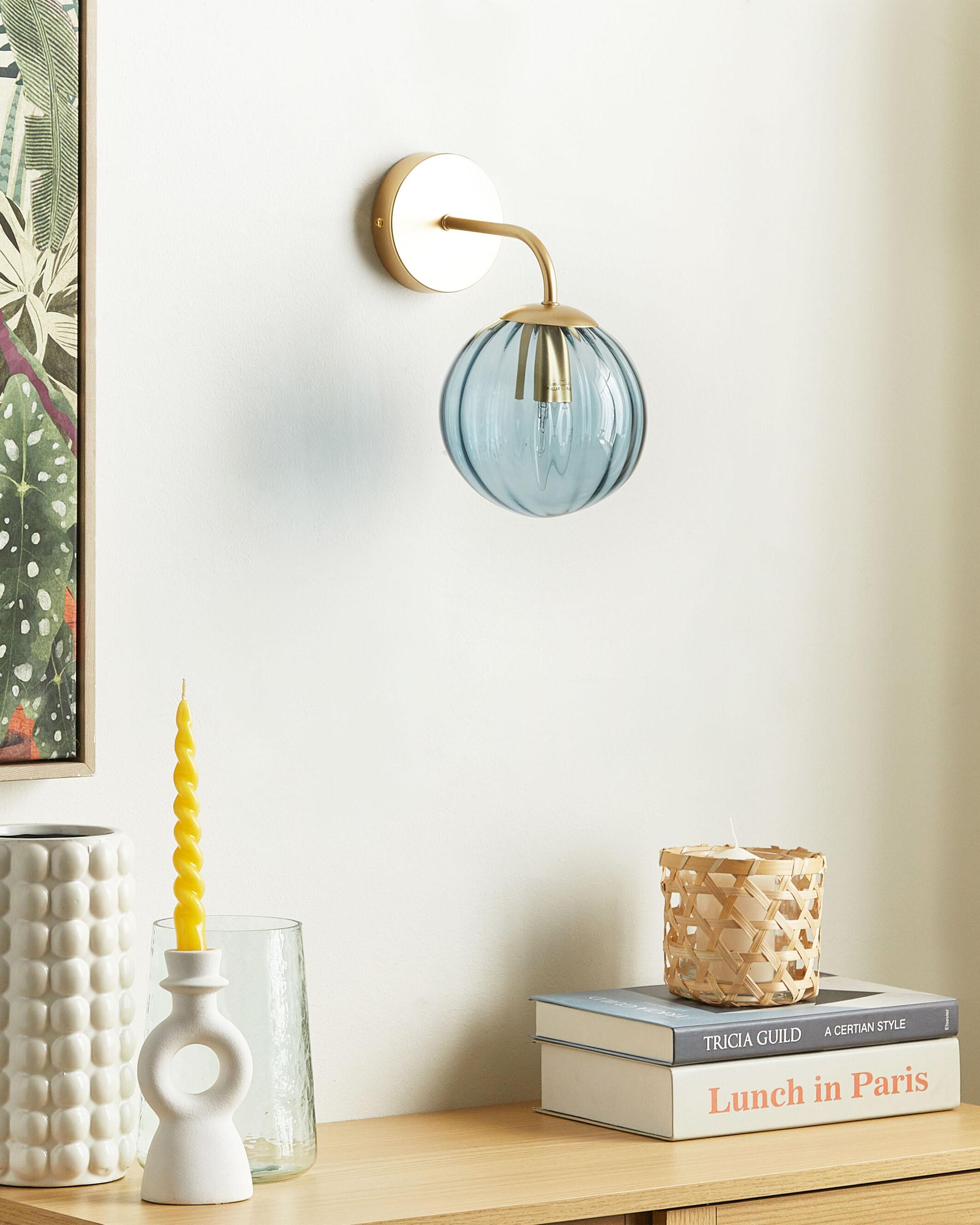 Wandlamp BOOMI Metaal Blauw
