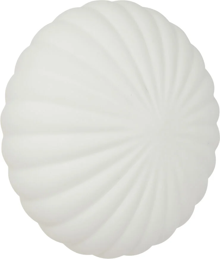 Hübsch Kumu Wall Lamp Ø25 Messing/hvid