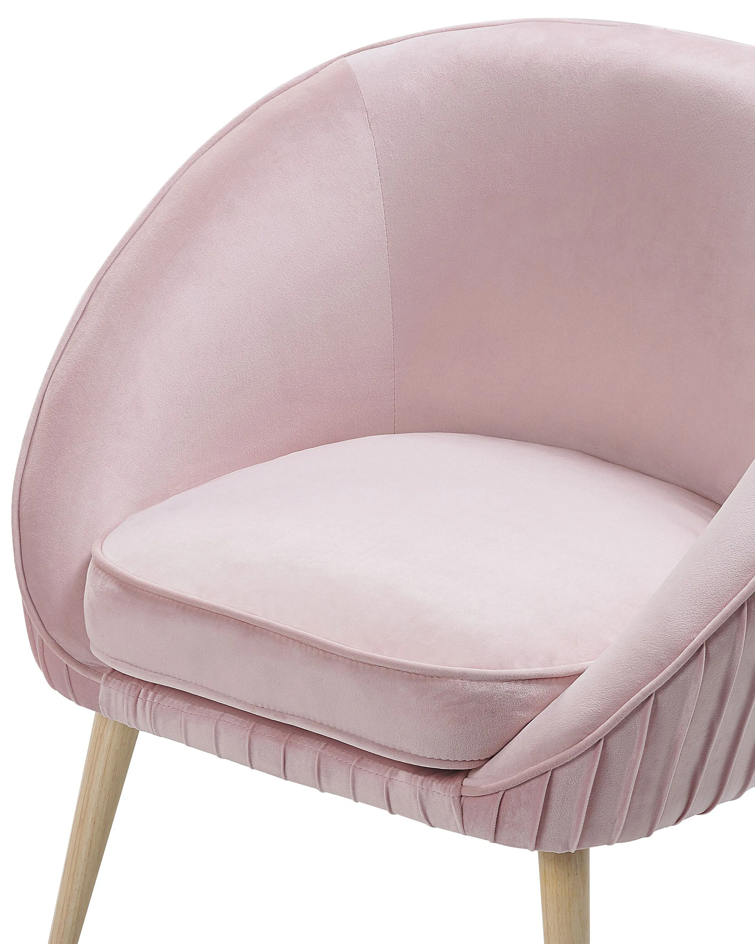 Fauteuil TROMSO Fluweel Roze