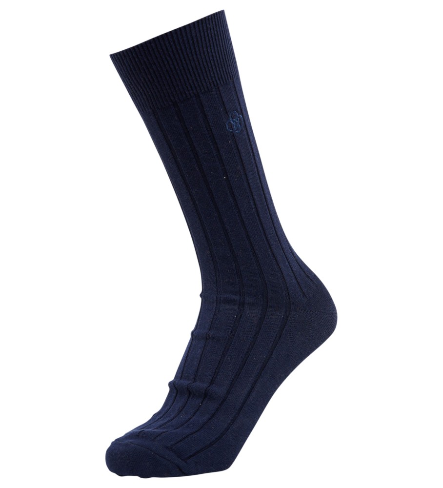 Superdry Calcetines de canalé de algodn orgnico unisex marino