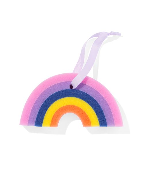 éponges de bain arc-en-ciel