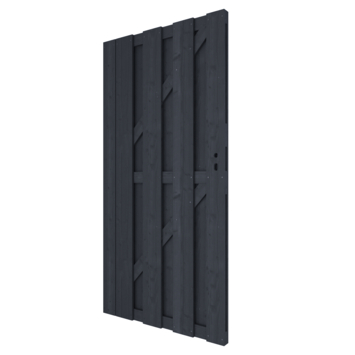 Tuinpoort Royal grenen antraciet ca. 180 x 90 cm
