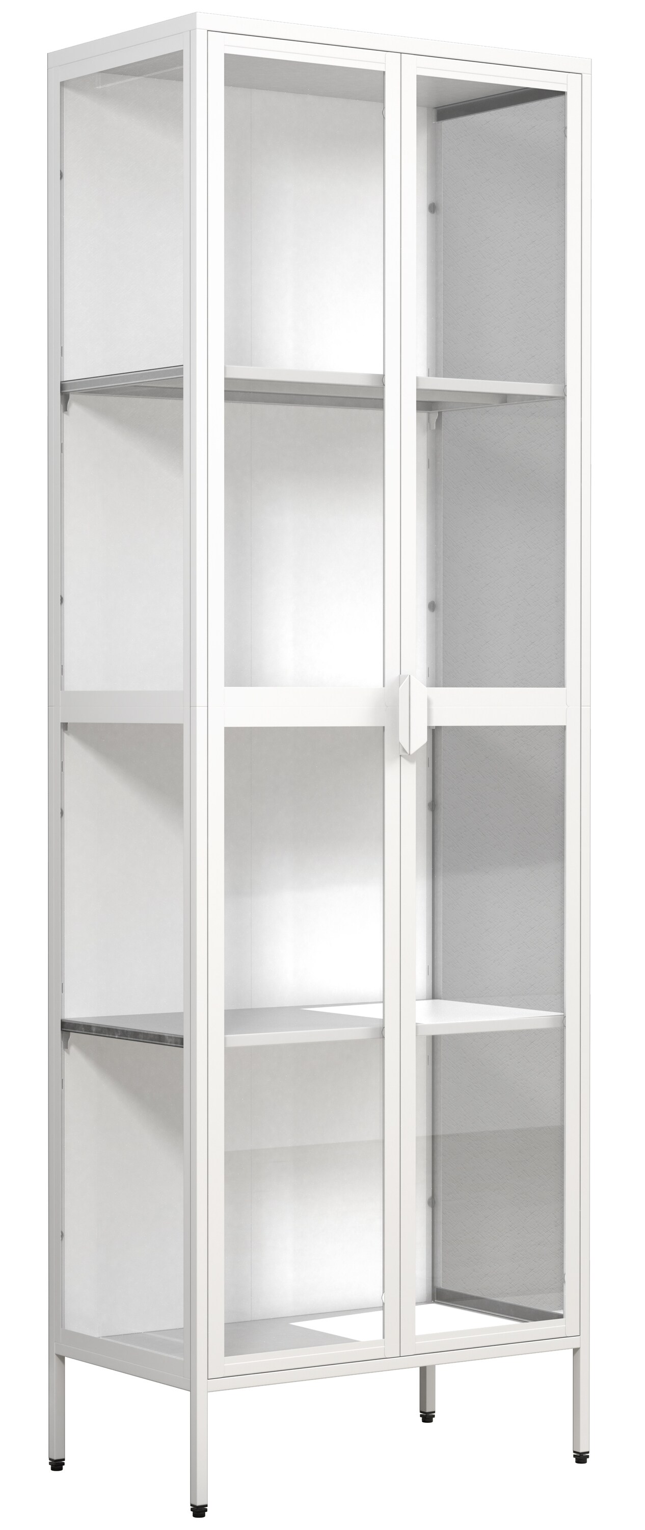 VCM Stahl Glas Vitrine Sammelvitrine Glasvitrine Schaukasten Standvitrine 180x60x35 Floka XXL