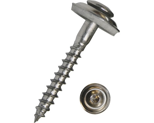 Dakschroef met afdichtring 4,5x25 mm RVS A2 met I-Star aandrijving I 20, 100 stuks