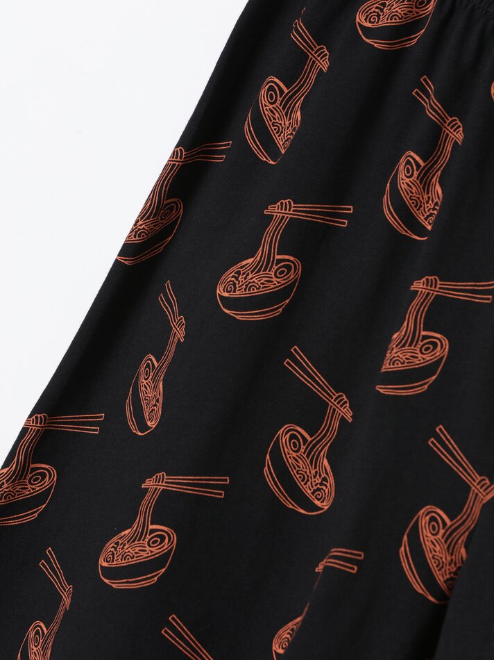 Conjunto de pijama curto - Preto