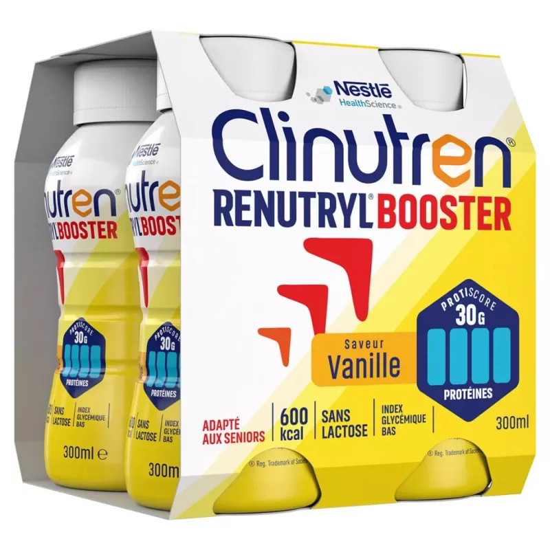 Renutryl Booster Saveur Vanille - 4X300ml