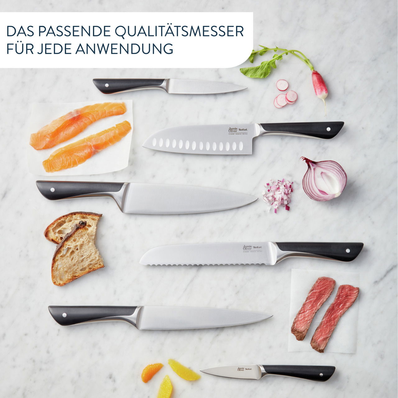 Tefal Jamie Oliver Messerblock 7-tlg. JO