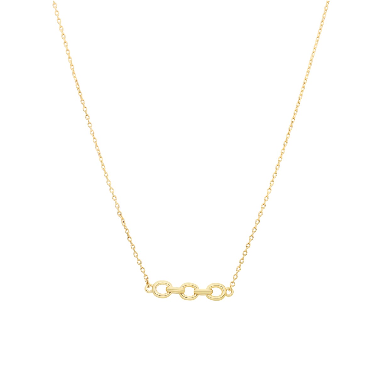 Collier Doré Et Grosse Chaine Ovale