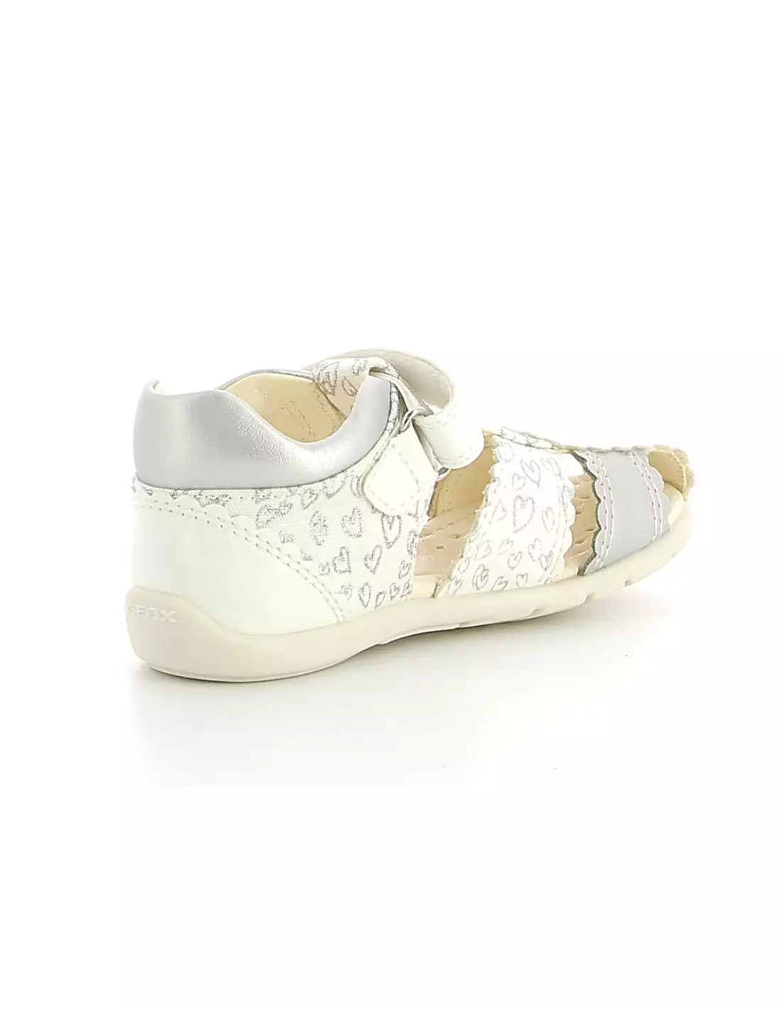 GEOX GEAMA B151QC 0007 - Sandales & nu-pieds Whitesilver